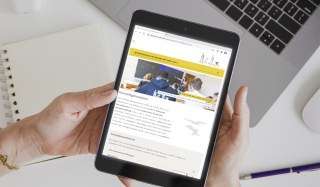 clever concept stellt ein Projekt vor: Projekt Webseite - Stiftsschule Einsiedeln - Tablet Responsiv